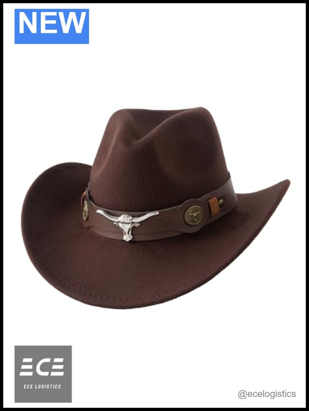 Kids Cowboy Hat Western Felt Jazz Fedora with Belt Buckle Unisex